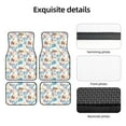 thumbnail image 5 of Salouo Summer Stamp for Car Floor Mat Set of 4–Car Carpet Mats - Car Mats with Anti-Slip Backing & Driver Heel Pad Universal Fit for Cars, Trucks, SUVs, and Vans, 5 of 6