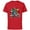 Red, variant on Marvel Super Heroes in Action Holiday - Short Sleeve Cotton T-Shirt for Adults - Customized-Royal Heather