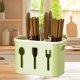 thumbnail image 4 of Thickened Stainless Steel Chopstick Tube Commercial Milk Tea Store Bar Organizer Straw Tube Stick Bucket Knife And Fork Draining Cage, 4 of 6