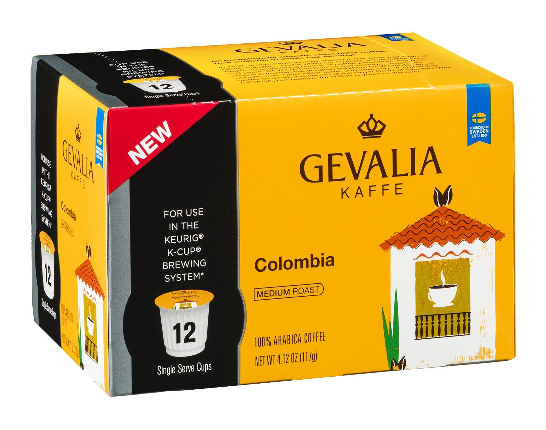 Gevalia Colombia Coffee KCups, 4.12 OZ (Pack of 6)