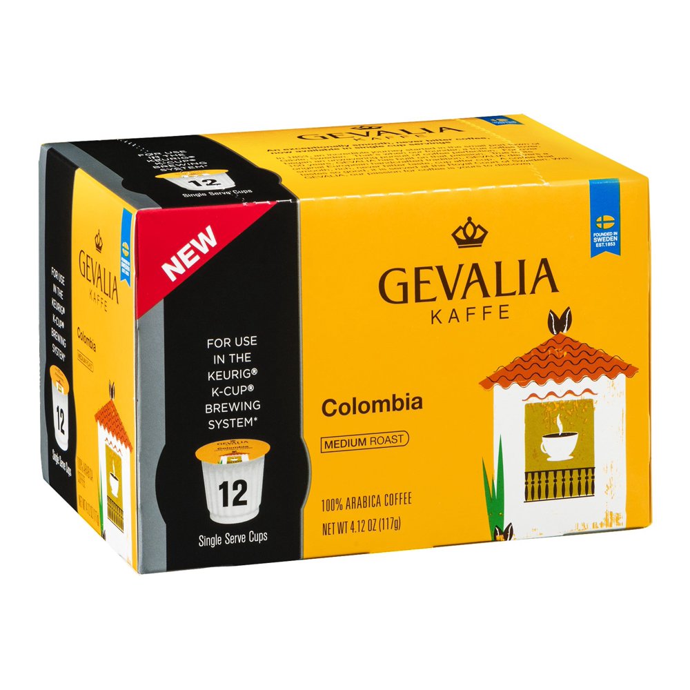 Gevalia Colombia Coffee KCups, 4.12 OZ (Pack of 6)