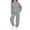 Gray, variant on HAiming Girls Sweatsuit Set Long Sleeve Hoodies Jogger Pants Winter Warm Solid Color Outfit with Pockets