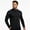 Black, variant on Men's Color Block Stand Collar Jacket - Lightweight Breathable Running Jacket for Fall Sports