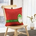 thumbnail image 5 of LALILO Throw Pillow Covers Snowman Vintage Christmas Card Art Cushion Cover 18" x 18", 1945 Pack, 5 of 6