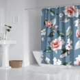 thumbnail image 3 of Waterproof Pioneer Shower Curtain 84x72 Inch Polyester Unique Colorful Floral Shower Curtain for Bathroom Hotel Home Decor with 12 Plastic Hooks, 3 of 5