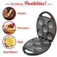 thumbnail image 6 of Brentwood 1,200-Watt 5-Piece Nonstick Arepa Maker, AR-137R, 6 of 10