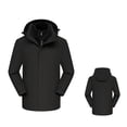thumbnail image 2 of Outdoor Jacket Lined Versatile and Stylish for Casual Adventures for All Seasons Comfortable and Functional with Adjustable Features,Black,XXXXXL, 2 of 5