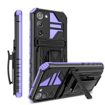 For Samsung Note 20 Case with Belt Clip Holster, Heavy Duty Military Grade Drop Protective, 360° Rotating Kickstand Shockproof TPU Shell Durable Rugged Cover For Samsung Galaxy Note 20, Purple