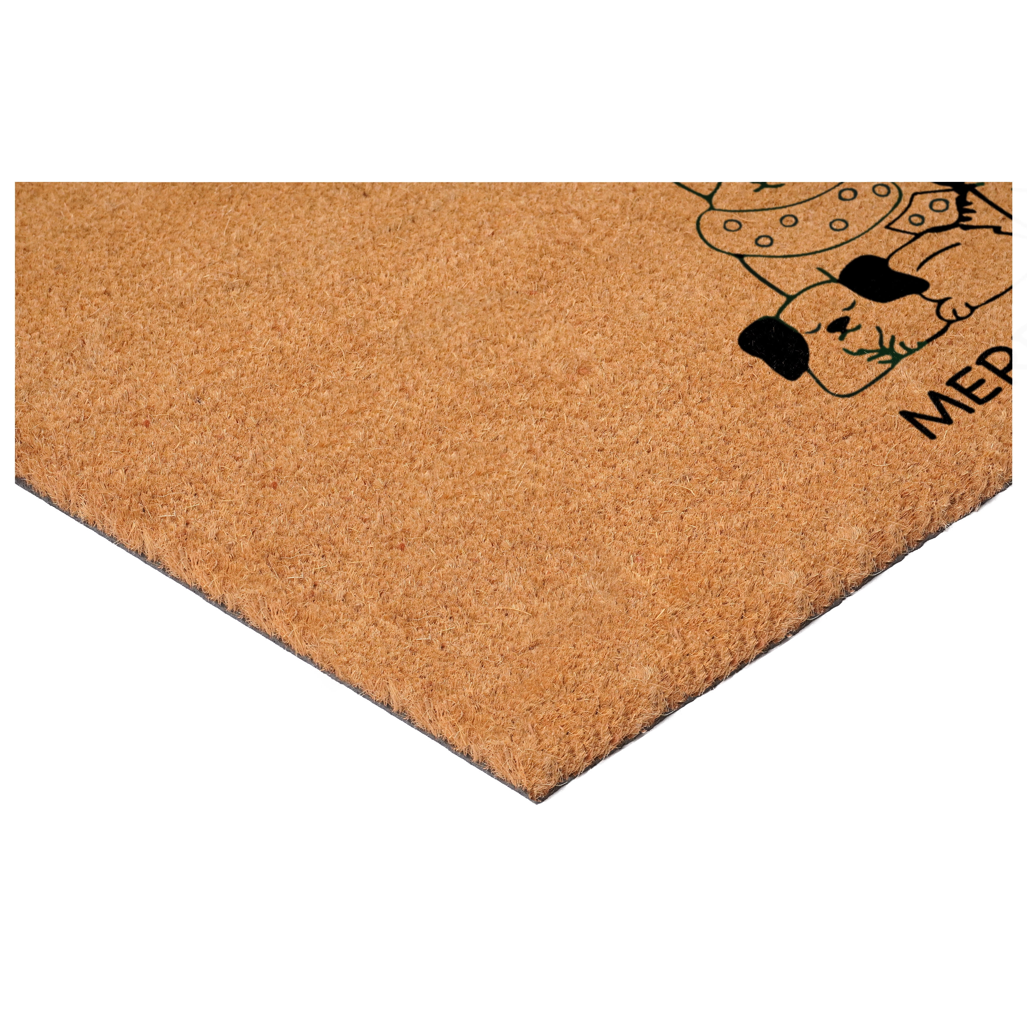 Christmas Dog Tree Doormat, 24" x 36"