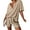 Khaki, variant on Weardear Women's Two Piece Outfits V Neck Batwing Short Sleeve Shirts and High Waist Shorts Lounge Sets