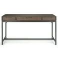 thumbnail image 7 of Simpli Home Banting 60 inch Wide Solid Wood Industrial Mid Century Desk in Walnut Brown, 7 of 7