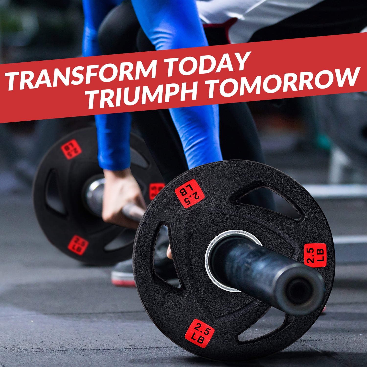 BalanceFrom Curl Barbell Set with Rubber Coated Weight Plates – 4FT EZ Curl Bar with Pair of 2.5LB, 5LB, or 10LB Plates, 2-Inch Standard, Strength Training for Home Gym