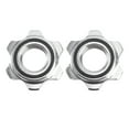 TUIBELYN 2x 25mm AntiSlip Barbell Lock Collars Hex Nut Screw Clamps