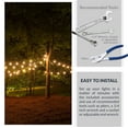 thumbnail image 5 of Newhouse Lighting STRINGKIT2 Stainless Steel Hanging/Suspension Kit with Vinyl Coated Wire for Outdoor Patio Lights up to 48 ft. Includes Turnbuckle and Hooks, 5 of 9