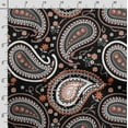 thumbnail image 3 of Soimoi Asian Paisley Printed, Poly Canvas Fabric, Decor Sewing Fabric by The Yard 56 Inch Wide,Decorative Fabric for Curtains Tote Bags, Black, 3 of 5