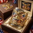 thumbnail image 5 of 250th Anniversary Whiskey Bottle, U.S. 250th Anniversary Heritage Whiskey Glass, Independence Day Commemoration Glass , Father's Day Patriotic Gift, 5 of 7