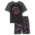 thumbnail image 1 of Conjunto de pijama The Children's Place de manga corta negro 7-8 años, 1 of 1
