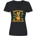 thumbnail image 3 of Inktastic St. Patrick's Day Happy Saint Purrtrick's Day Women's V-Neck T-Shirt, 3 of 5