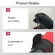 thumbnail image 2 of Guantes de trabajo especiales Sonducket Guante aislante eléctrico Manopla de seguridad de goma Negro Rojo, 2 of 6