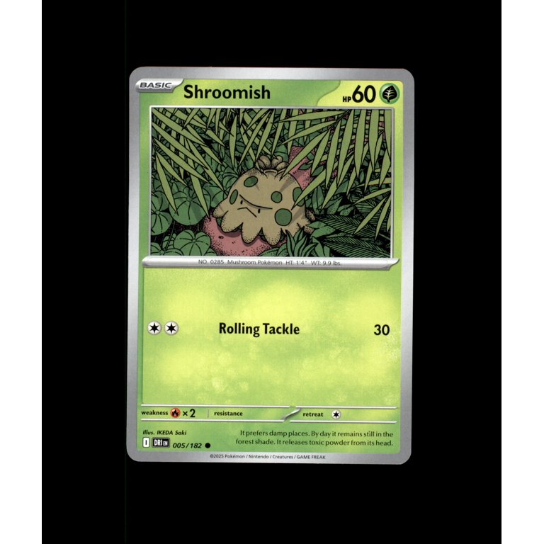 pokemon card shroomish 003/198 - Reverse Holofoil SV01 Scarlet & Violet Base Set Common Retreat cost Shroomish (xy5-15) - PokemonCard