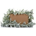 thumbnail image 4 of 2 Pcs Artificial Flocked Lambs Ear Garland - 6Ft/Piece Soft Faux Vine Greenery and Leaves for Framhouse Mantle Decor, 4 of 6