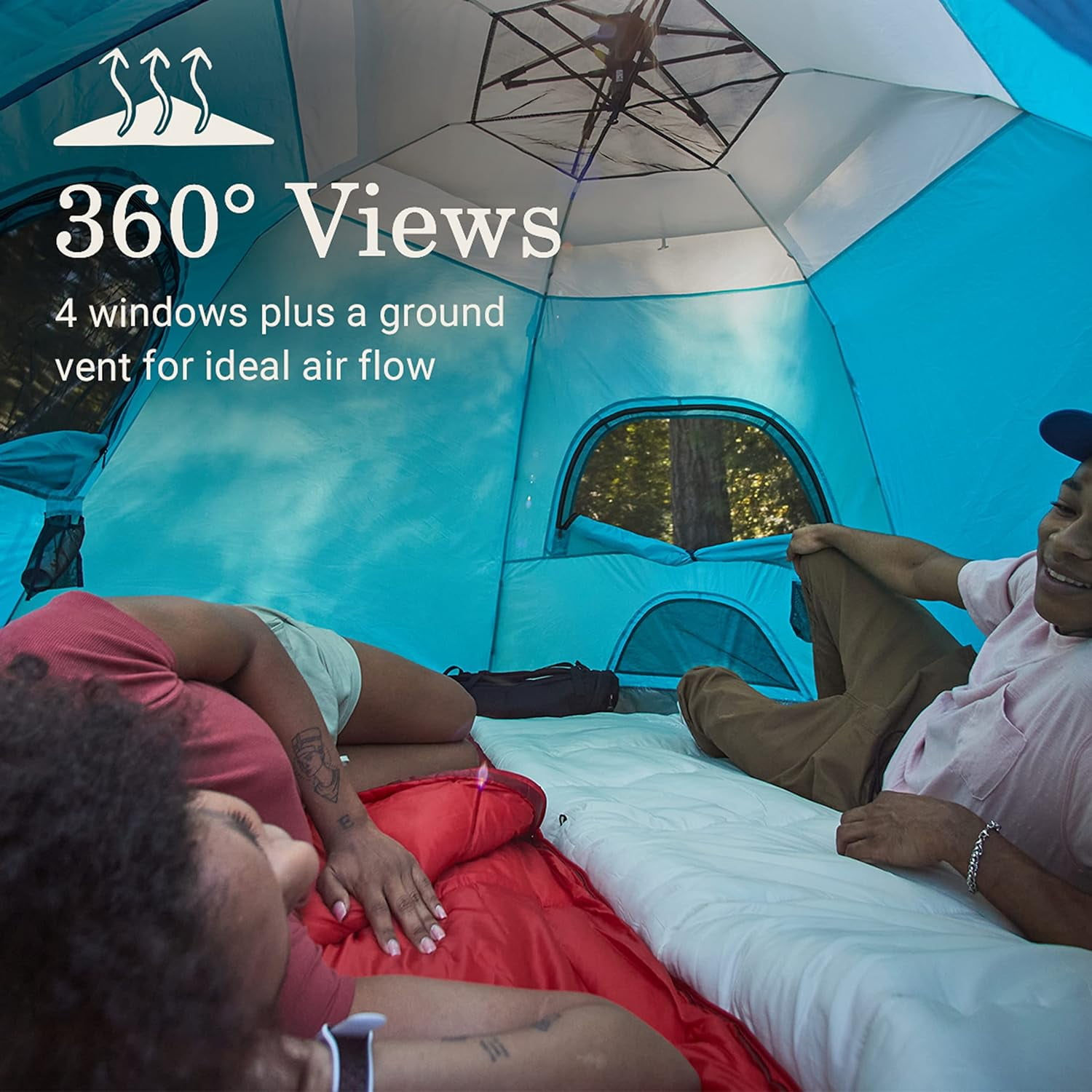 Coleman, 4-Person Camping Tent, Pop-Up Camp Burst, Quick 45s Setup