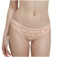thumbnail image 2 of Kmdttou Panties for Women Sexy Lace High Cut Panties Comfort Bikini Panty Stretch Underpants Breathable Ladies Briefs (Available in Plus Size) Pink-XL, 2 of 9