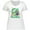 AA-White, variant on Inktastic St Patricks Day Irish Unicorn Illustration with Shamrocks Women's Plus Size T-Shirt