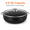6.9 Quarts, variant on PLERISE 6.9 Qt Aluminum Caldero Dutch Oven Pot with Glass Lid, Speckled Black Nonstick Ceramic Cooking Pot with Riveted Handles and Steam Vent, Matte Black
