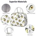 thumbnail image 4 of Lunch Bag Lunch Box for Women Reusable Insulated Lunch Bags,Water-Resistant Avocado Pattern Cooler Lunch Tote Bag, Large Capacity for Work Travel Picnic, 4 of 6