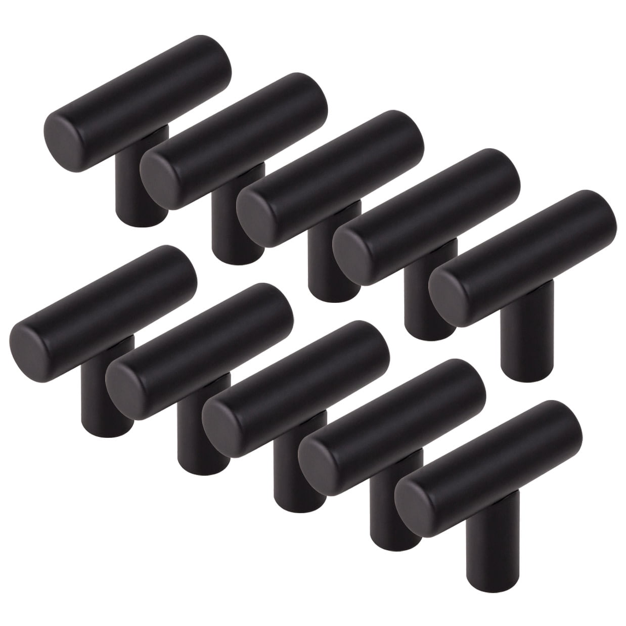 Knob Male-Heavy duty-Black 3/8-16 Thread-1.5D 10-pack T 