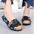 thumbnail image 2 of Fesfesfes Loafers Women Round Toe comfortable Synthetic printed flat casual peas shoes loafers walking shoes 37(6.5-7), 2 of 5