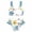 A-Blue88, variant on JAJAHO Girls Bikini Set 2 Piece Swimsuits For Kids Summer Leopard Printed Spaghetti Strap Ruffle Bathing Suit 3-7Y Versatile Beachwear