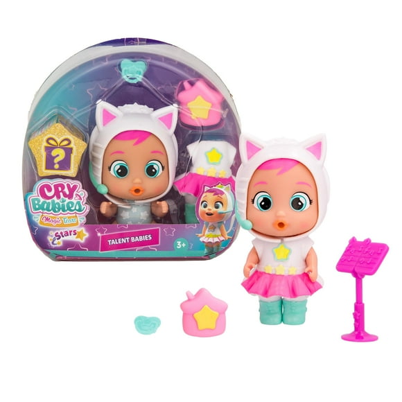 Cry Babies Magic Tears Talent Babies Daisy - 6+ Surprises Accessories Great Gift for Kids Ages 3+
