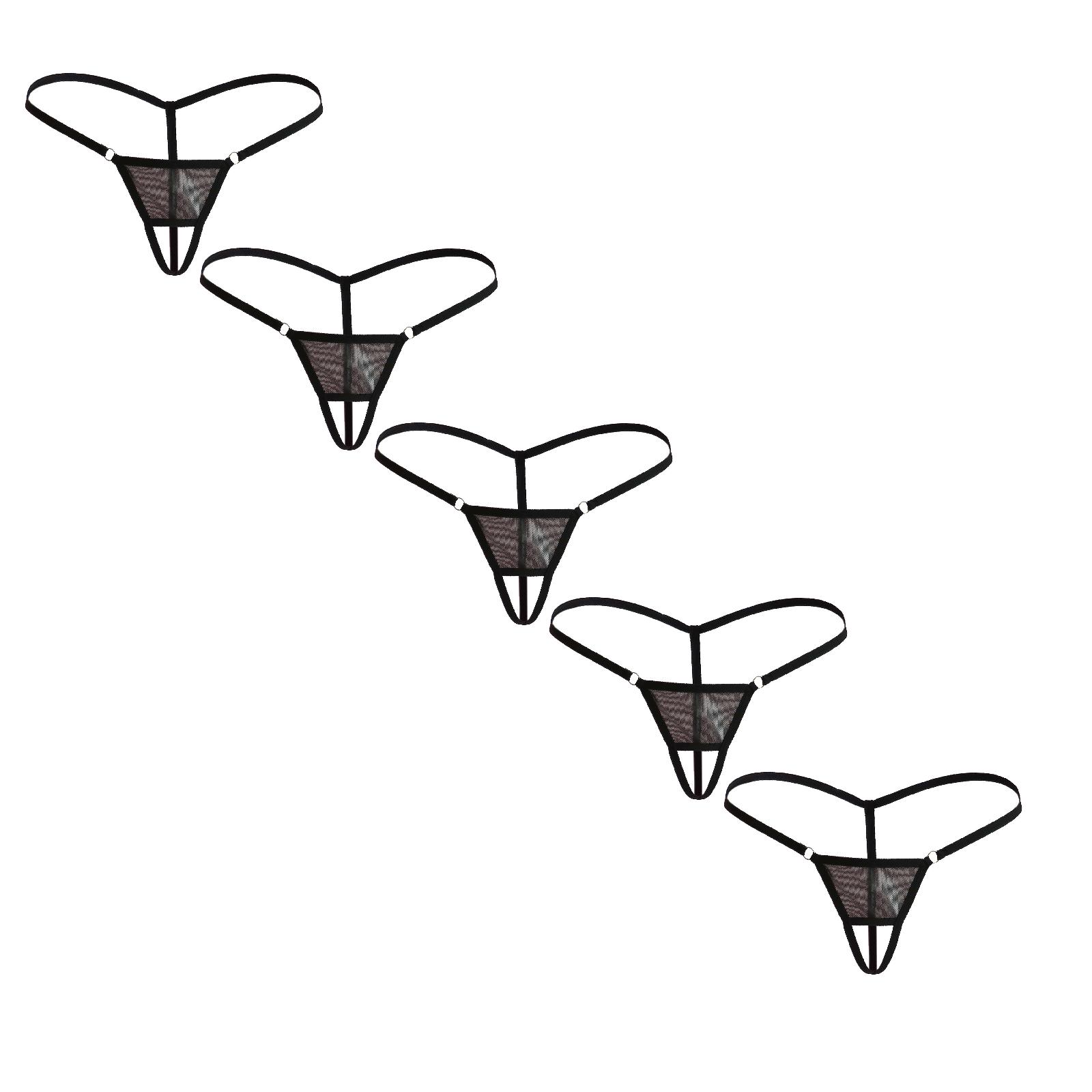 Mens Boxer Briefs Thong T Pants Open Crotch Funny Underwear Underpants