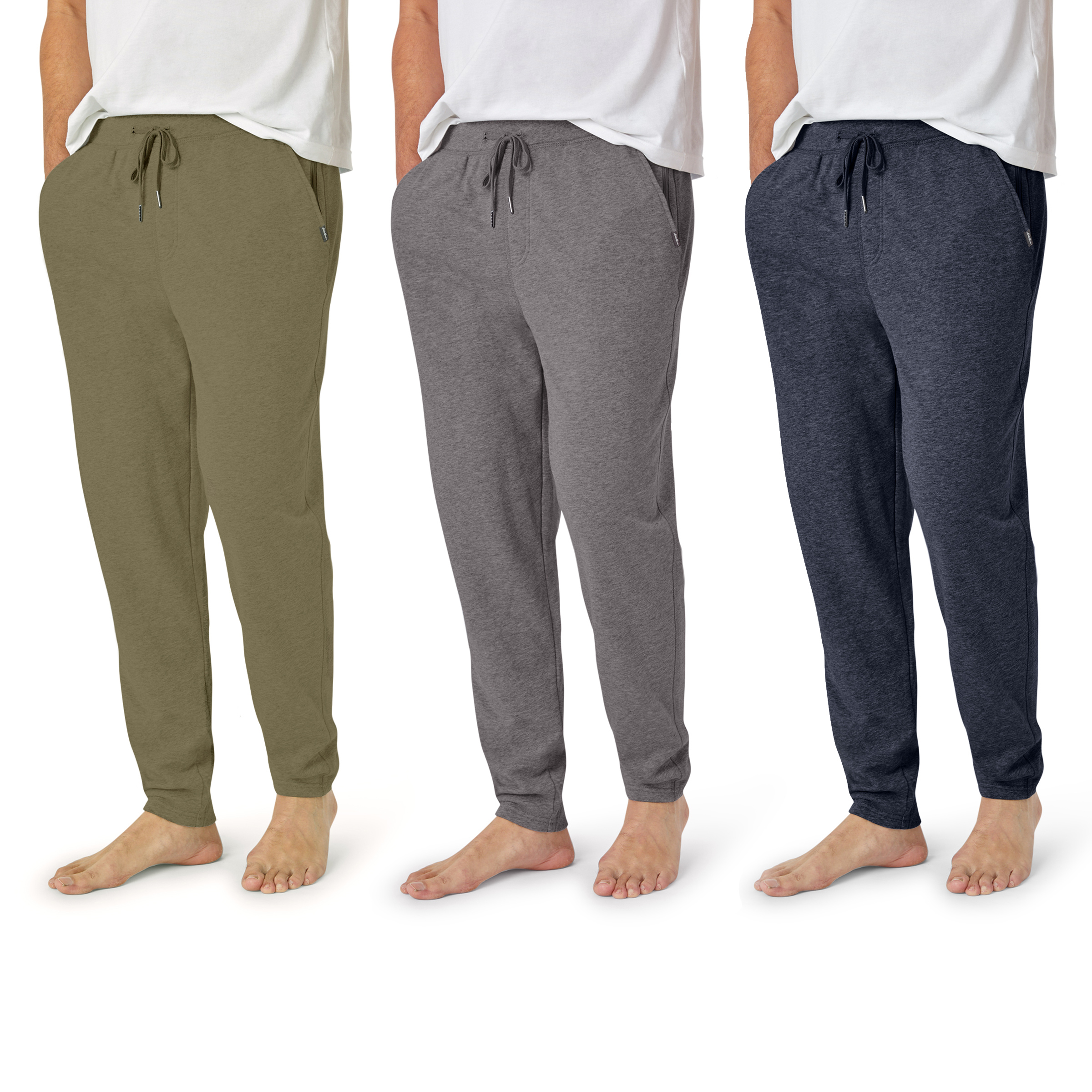Eddie Bauer Men's 3 Pack Comfort Knit Jogger Sleep Lounge Pajama Pants
