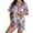 Light Blue, variant on Lobster Pajamas Women Silk Pajamas Short Sleeve Satin Sleepwear Button Down Lounge Set Pjs Breathable Women Pjs Sets On Sale Light Blue L