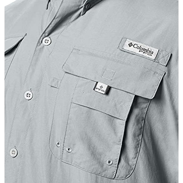 Columbia Men s Bahama II Shorts Sleeve Big Shirt Cool Grey 2X