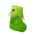 thumbnail image 3 of Xuniizn Personalized Christmas Stockings with Initials - Custom Embroidered Stocking Set, Luxury Velvet Xmas Stockings for Family, Holiday Christmas Decorations, Green, New Model J, 3 of 6