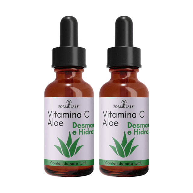 Serum Facial de Cítricos, Con Aloe, Desmanchante 15ml, Día Y Noche, Todo tipo de piel 2 piezas