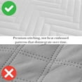 thumbnail image 5 of Southshore Fine Linens Oversized Quilt Bedding Set lightweight, prewash fabric soft coverlet bedspread 3-Piece, matching shams (108 in wide x 98 in long), Chevron White, King / California King, 5 of 9
