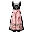 thumbnail image 4 of ZGRBOU Women's Oktoberfest Dirndl Printed Dress Elegant Lace Half Sleeve Beer Festival Costumes Bavarian Carnival Dress, 4 of 4