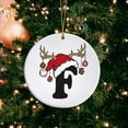 thumbnail image 2 of RyanK Christmas Clearance Christmas Letters,Christmas Gifts,Christmas Decorations,3.15x3.15 in Letter Name Ornament Family Initial Ornament Personalized Ornament Name Family Christmas Ornament F, 2 of 9