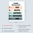 thumbnail image 2 of Think Before You Speak Wall Art - Kids Motivational Art Poster - Education Quote Decor for Home School Office Classroom - Gift for Teacher - 8"x10" Unframed, 2 of 6
