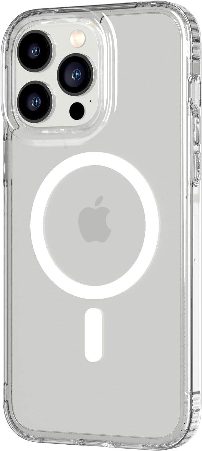 Tech21 Evo Clear Per IPhone 14 Pro - Custodia Trasparente Antigiallo Con MagSafe, Protezione Cadute 3,6 Metri E Formula Antimicrobica