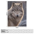thumbnail image 4 of COMIO  Lone Wolf Blanket for Bed  Wolf Throw Blanket for Women, Men and Kids Super Soft Plush Wolf Blanket Throw, Animal Print Blanket, Blanket for Kids, 4 of 6