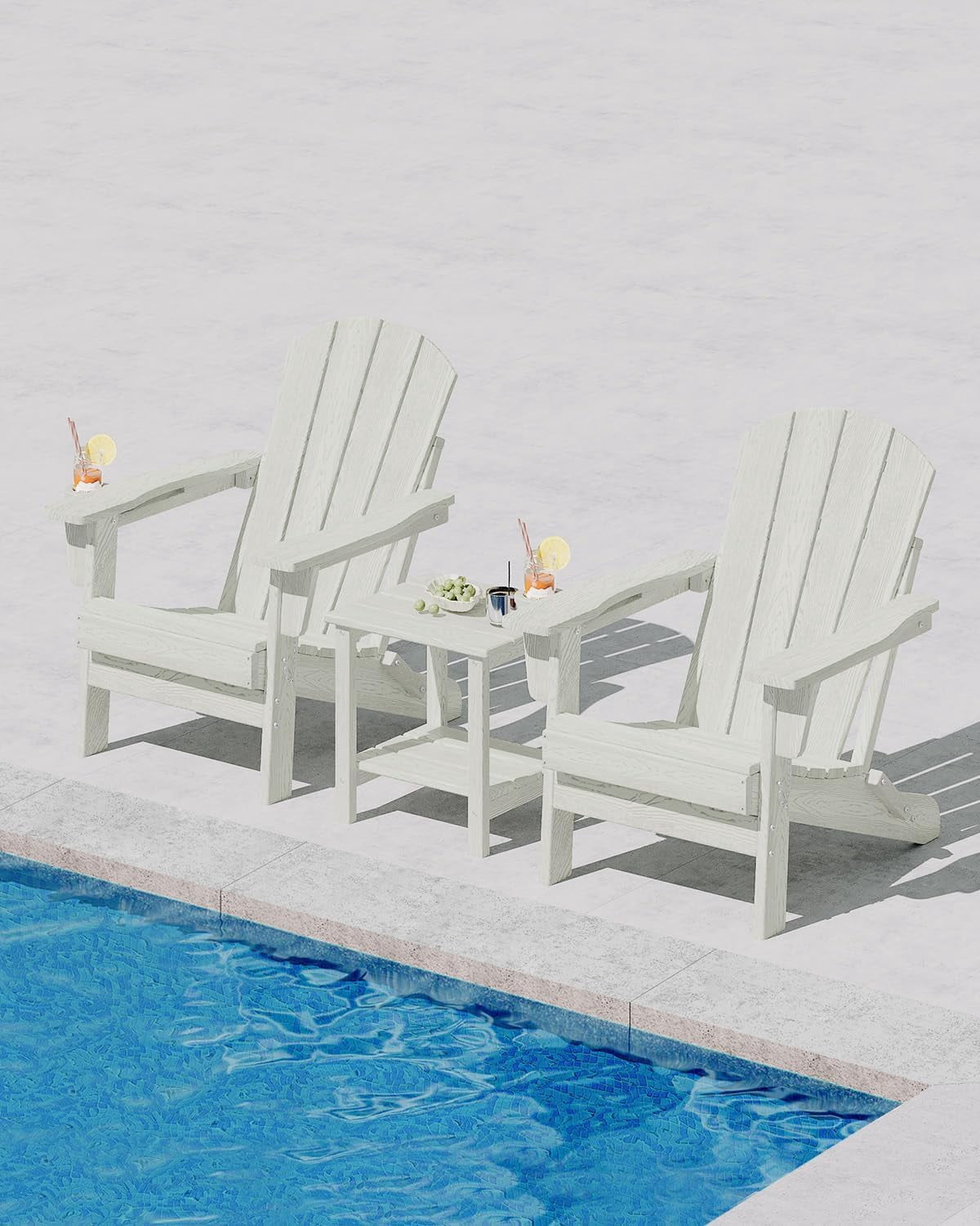 GOGRANT Adirondack Chairs, Chairs, White