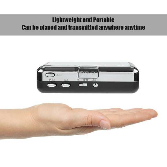 Lecteur de Cassettes Portable, Format pour Lecture sur Ipods et CDs, Lecteur de Cassettes Audio vers Convertisseur Numérique, Compatible avec Ordinateurs Portables et Ordinateurs Personnels
