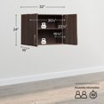 thumbnail image 4 of Prepac Elite 32 in. Stackable Manufactured Wood Wall Cabinet, 4 of 6