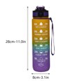 thumbnail image 4 of EGYMEN 32 oz Water Bottles with Times to Drink and Straw, Motivational Water Bottle with Time Marker, Leakproof, Drinking Sports Water Bottle for Fitness, Gym and Outdoor, 4 of 8